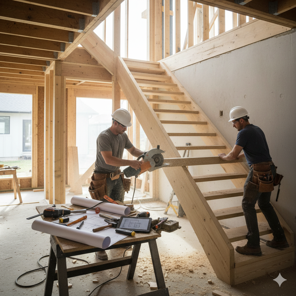 Staircase construction and carpentry