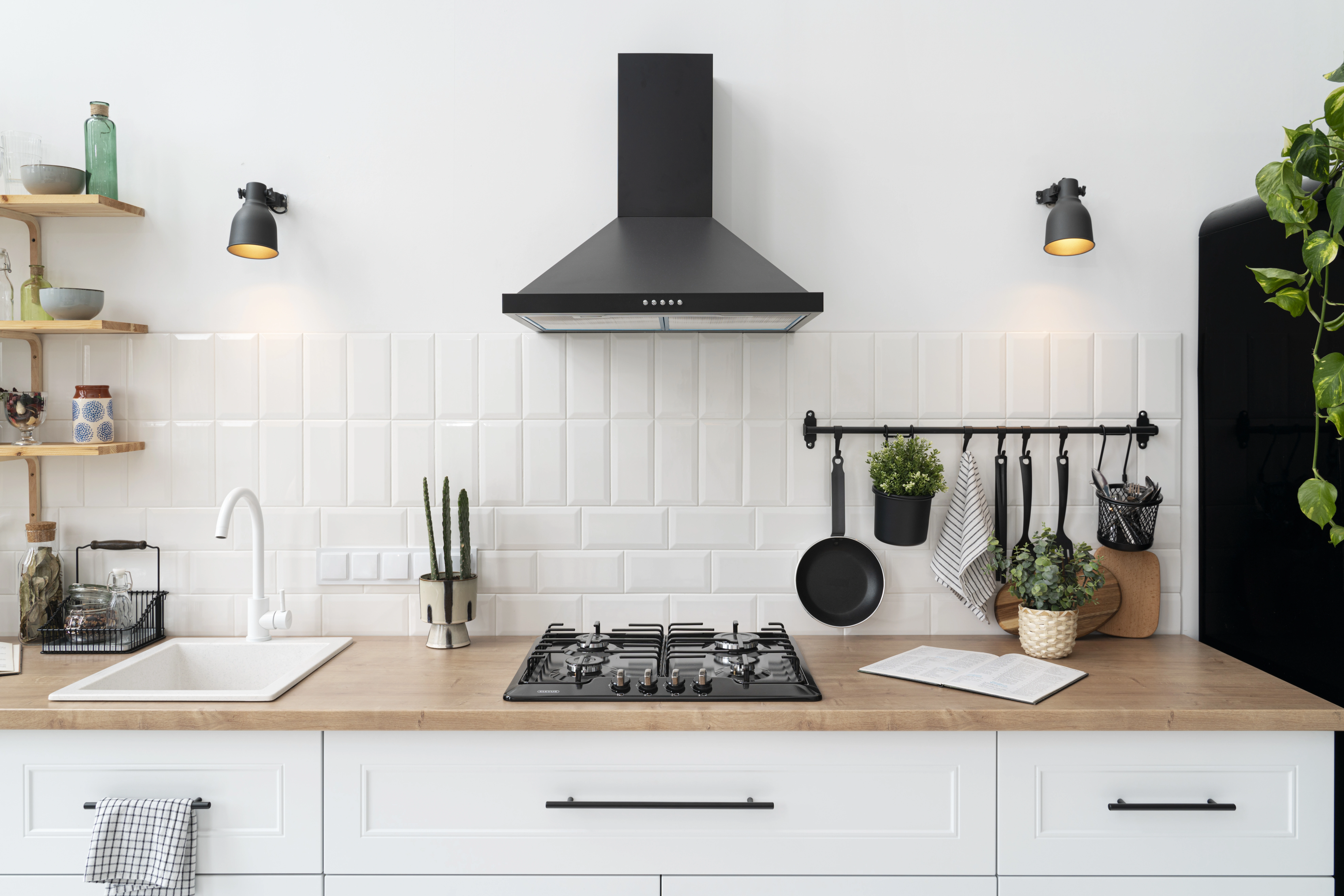 Built-in carpentry and shelving in a modern room