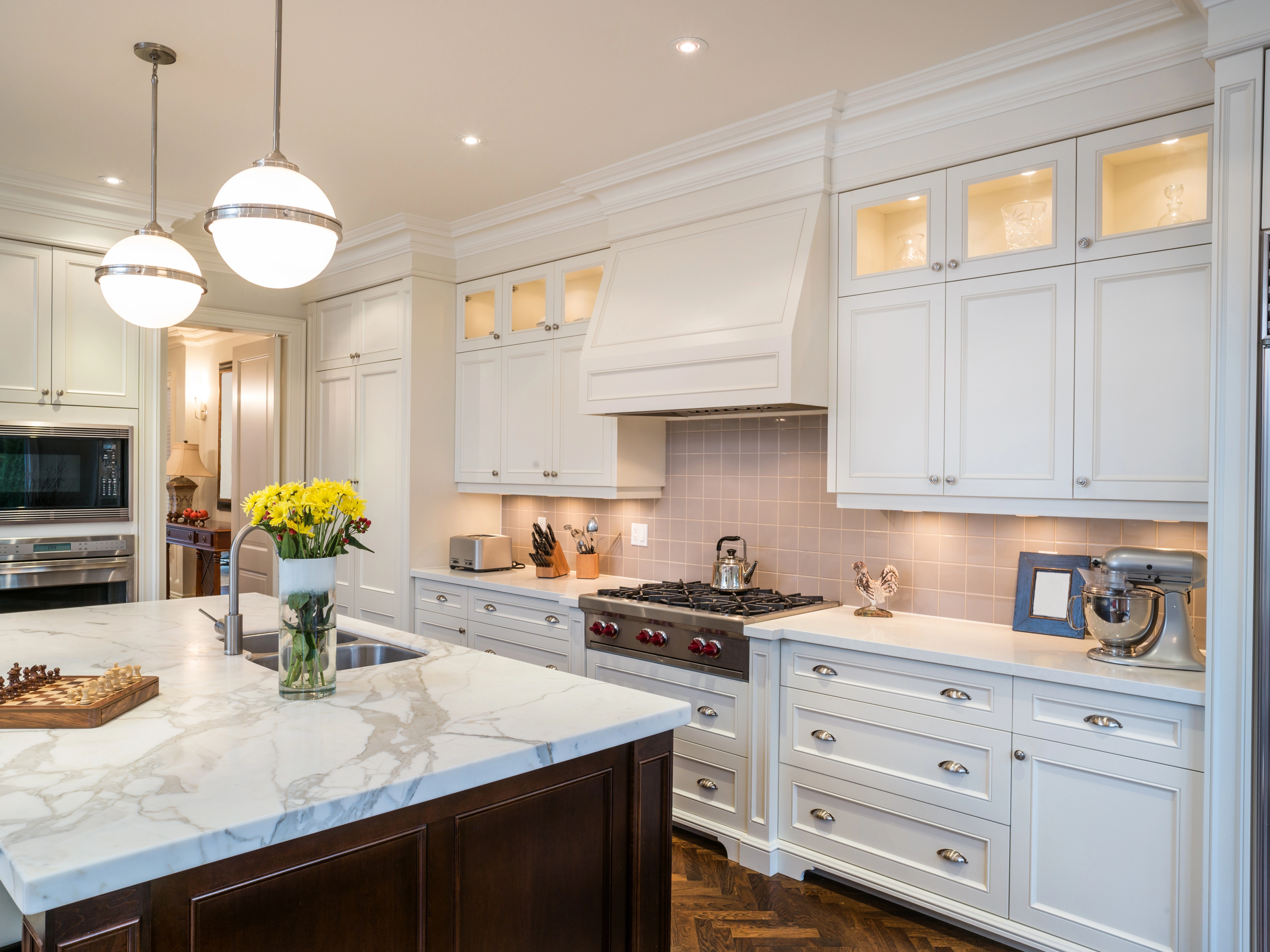 Wood textures and cabinetry craftsmanship