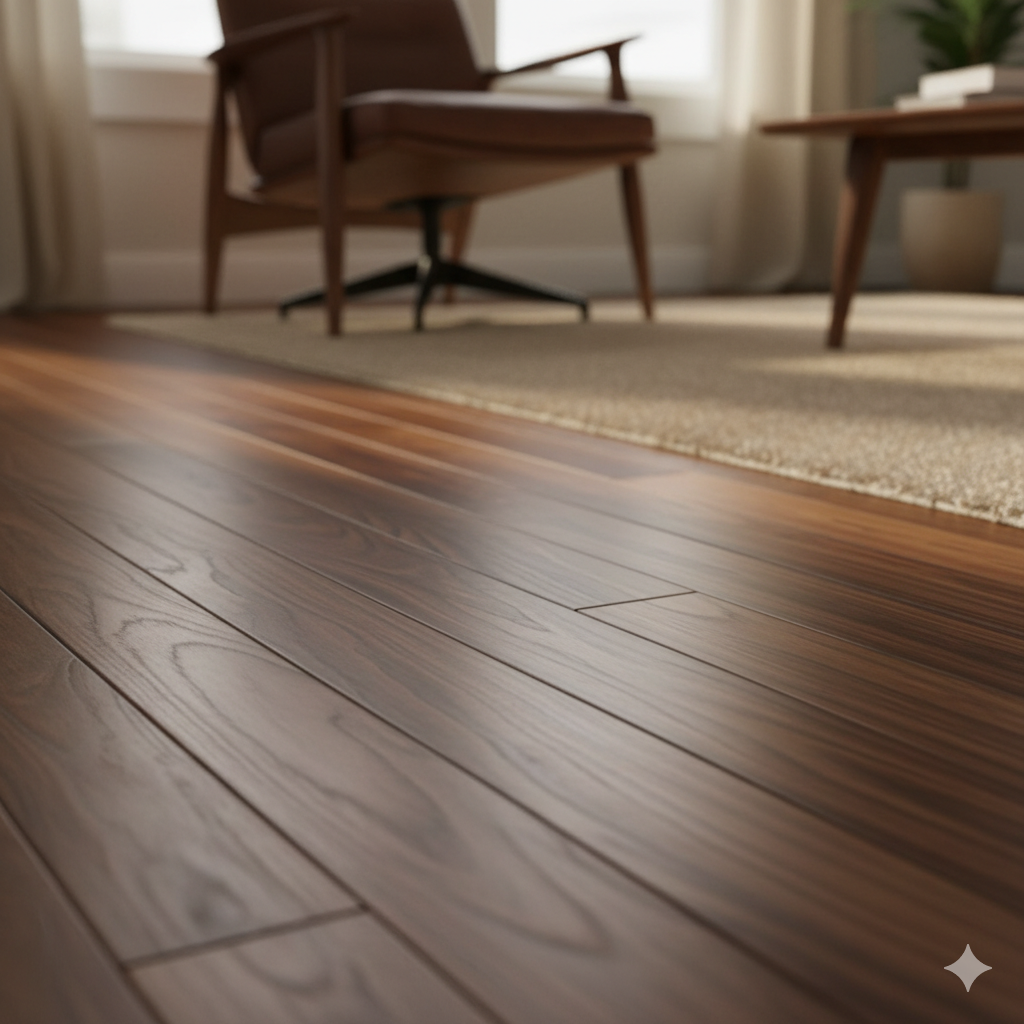 Walnut hardwood flooring